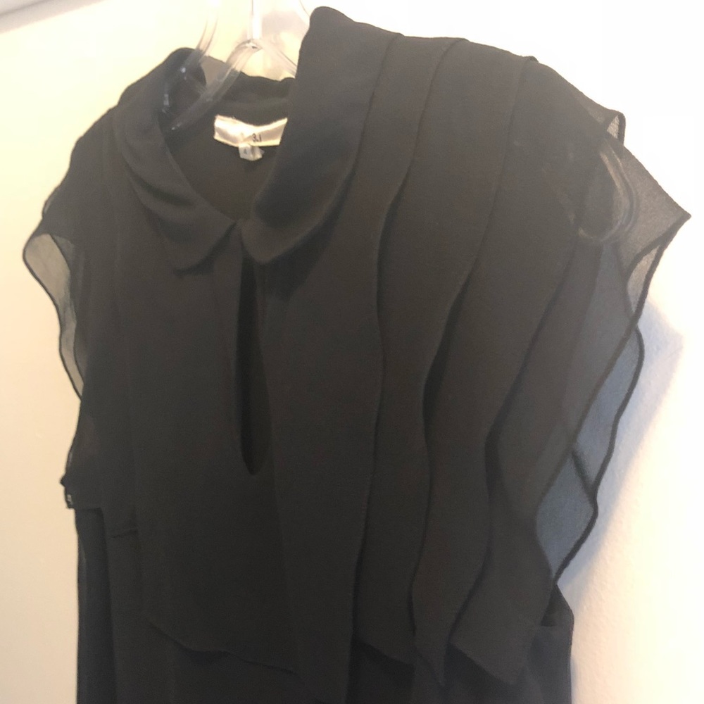 3.1 Phillip Lim Silk Dress with Ruffled Collar
